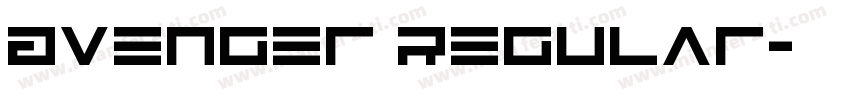 Avenger Regular字体转换